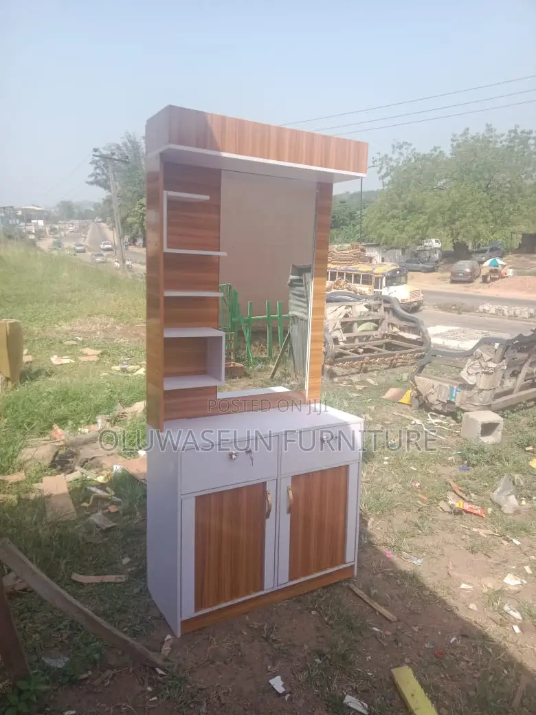 Luxury Dressing Mirror With Drawers and Stool
