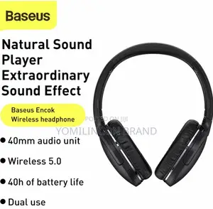Baseus Encok Wireless Headphone D02 (Black)