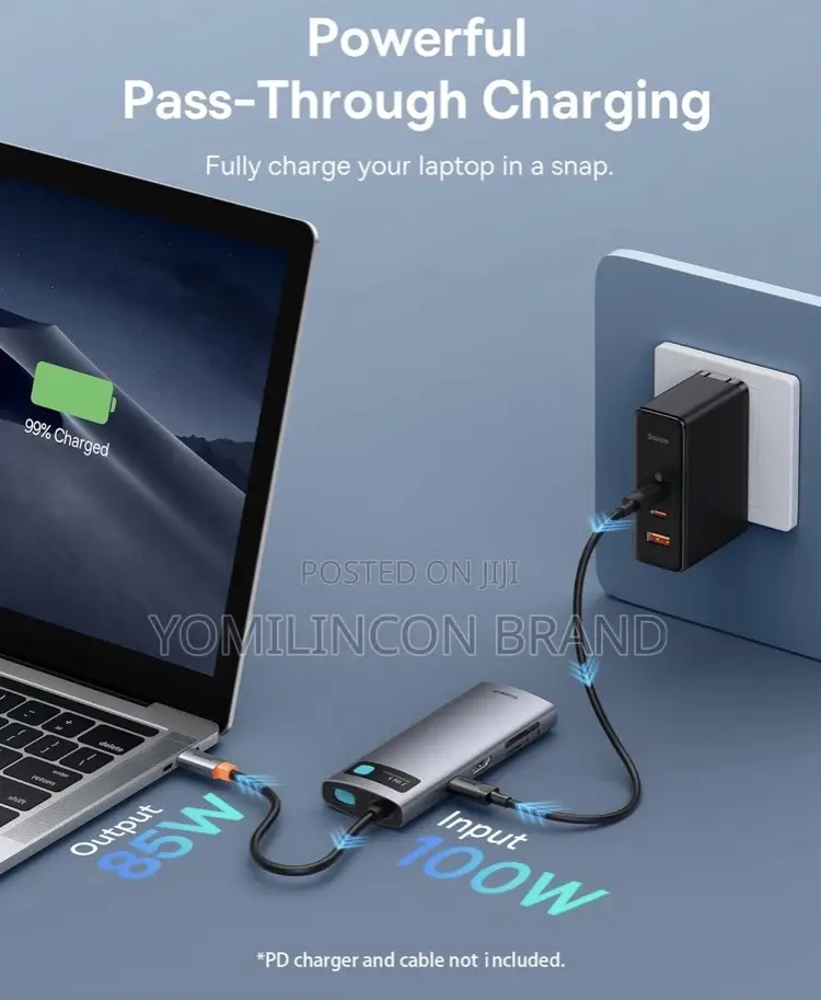 Baseus 7 in 1 USB Hub, USB C Docking Station Adapter