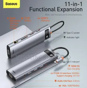 Baseus Metal Gleam 11-in-1 Multifunctional Type-C Hub