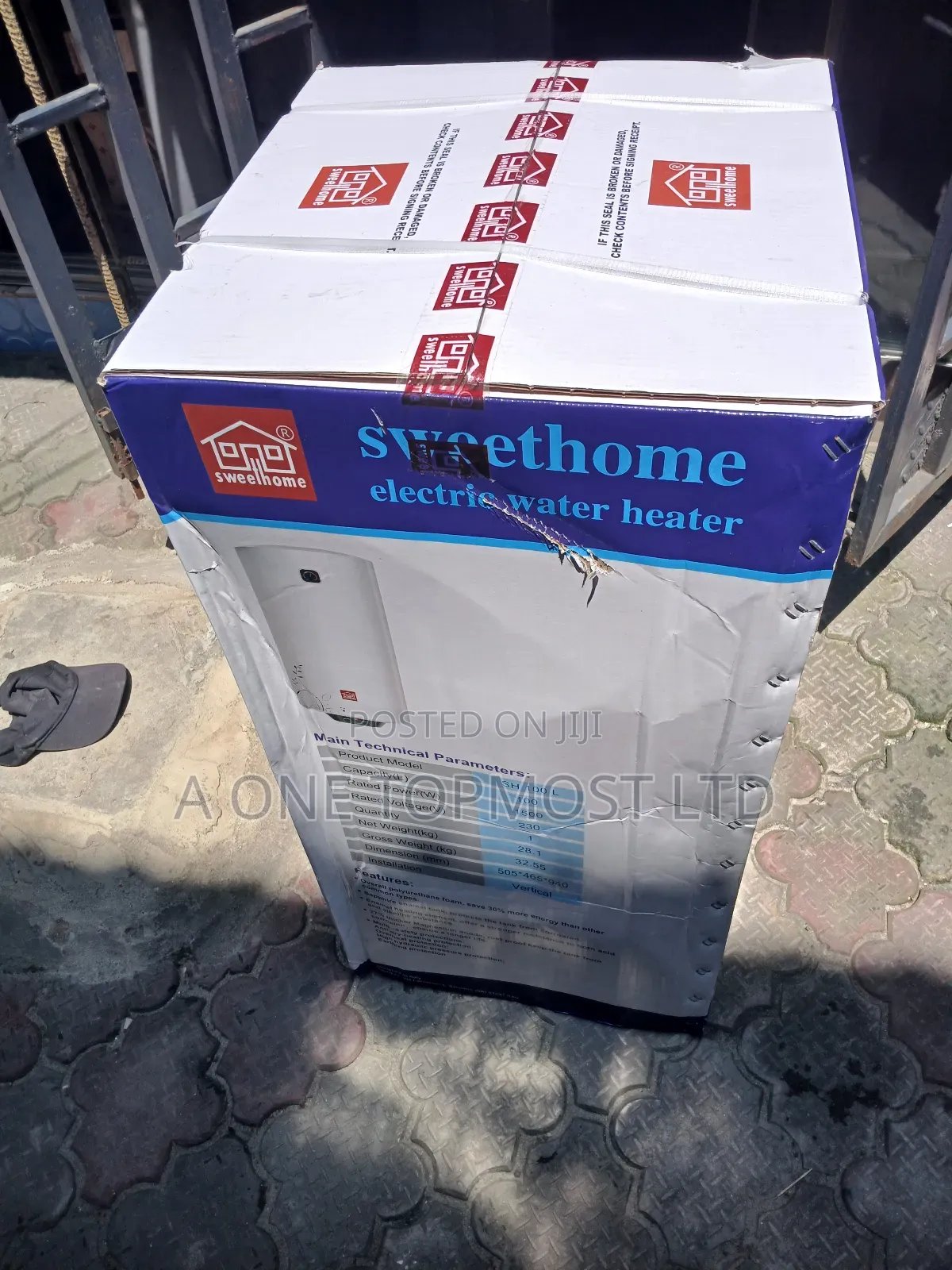 100l Sweet Home Water Heater (Vertical)