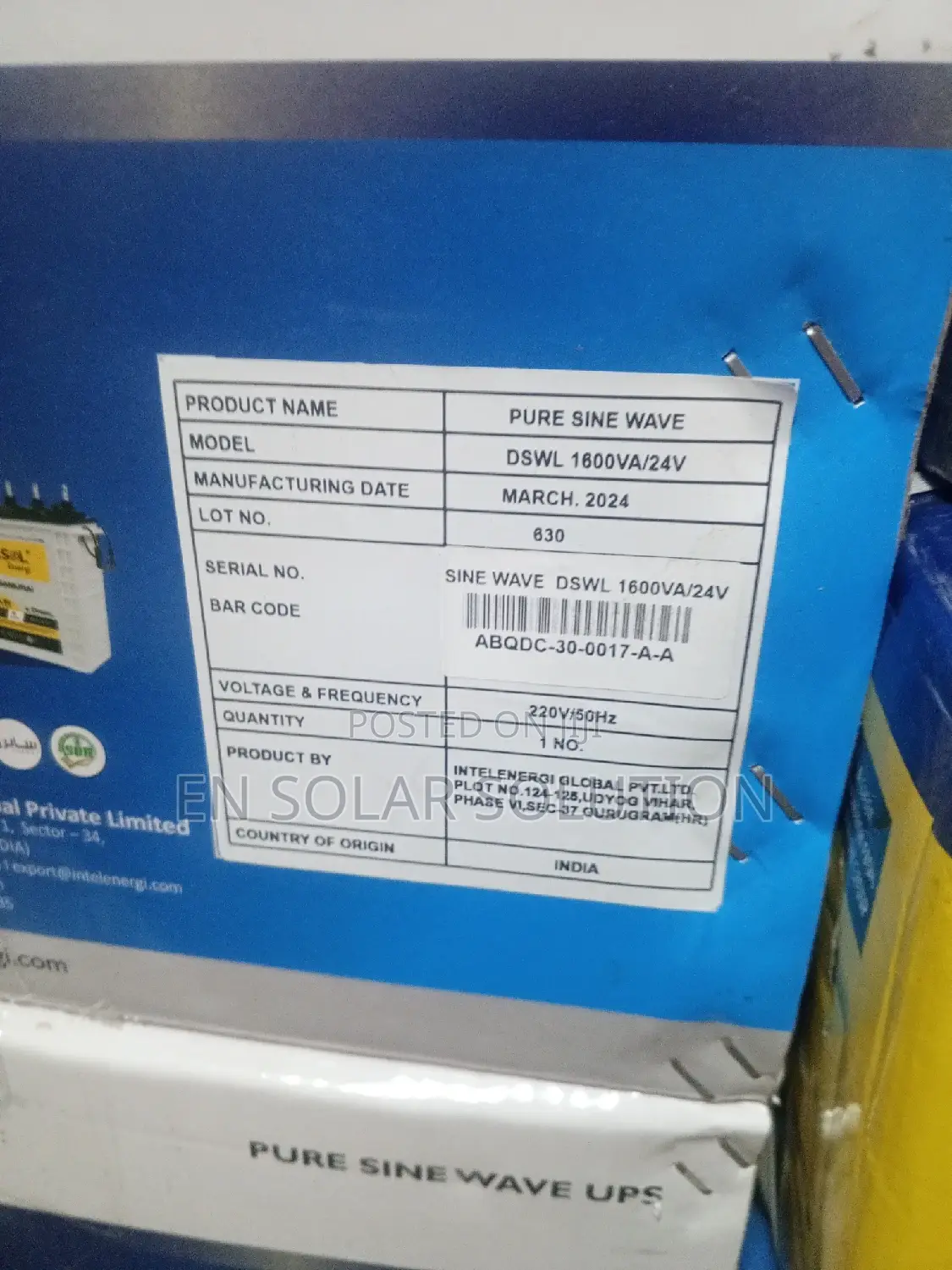 1.6kva/24v Solar Power Inverter Available
