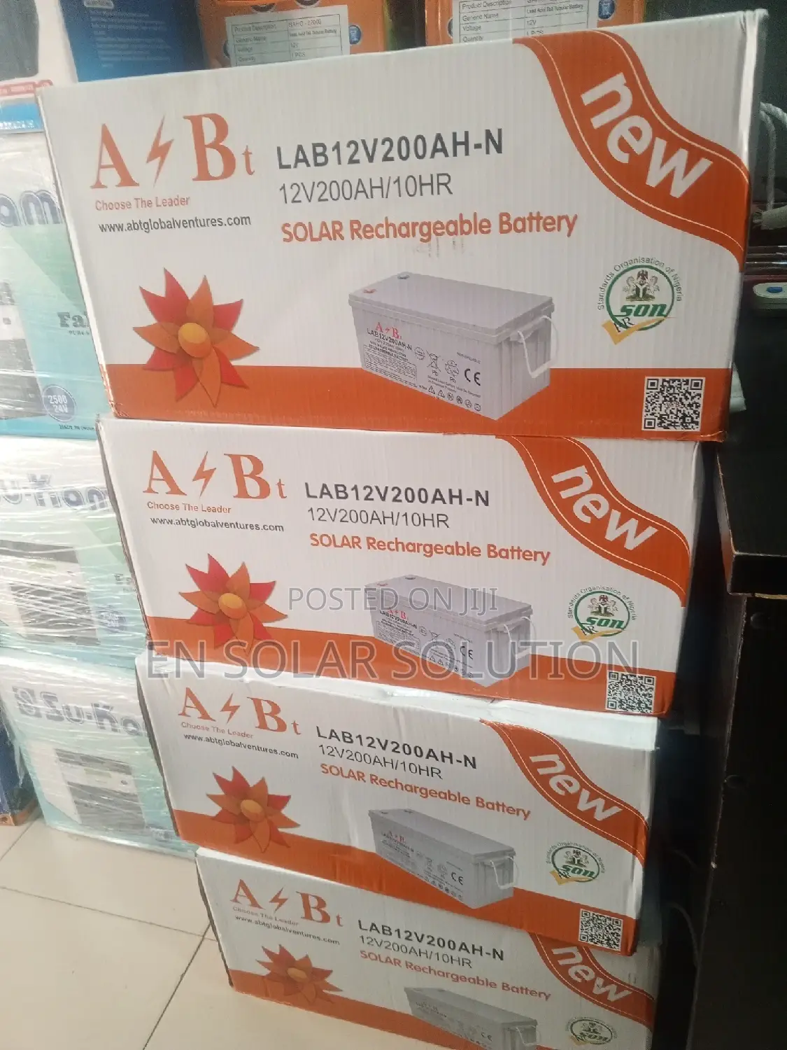 200ahs/12 Volts Solar Dry Cell Battery