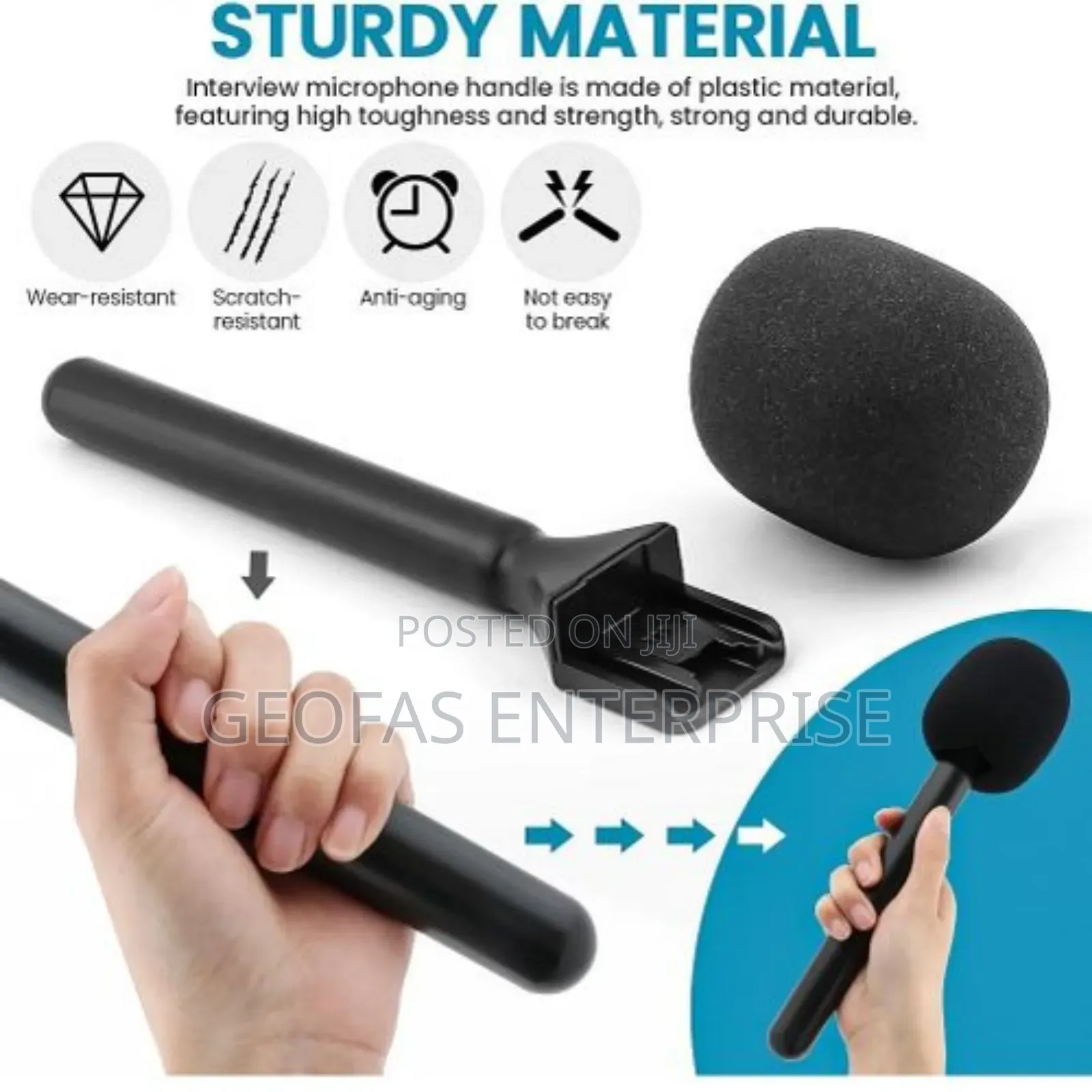 Wireless Microphone Mic Adapter Handheld Transmitter Shoe