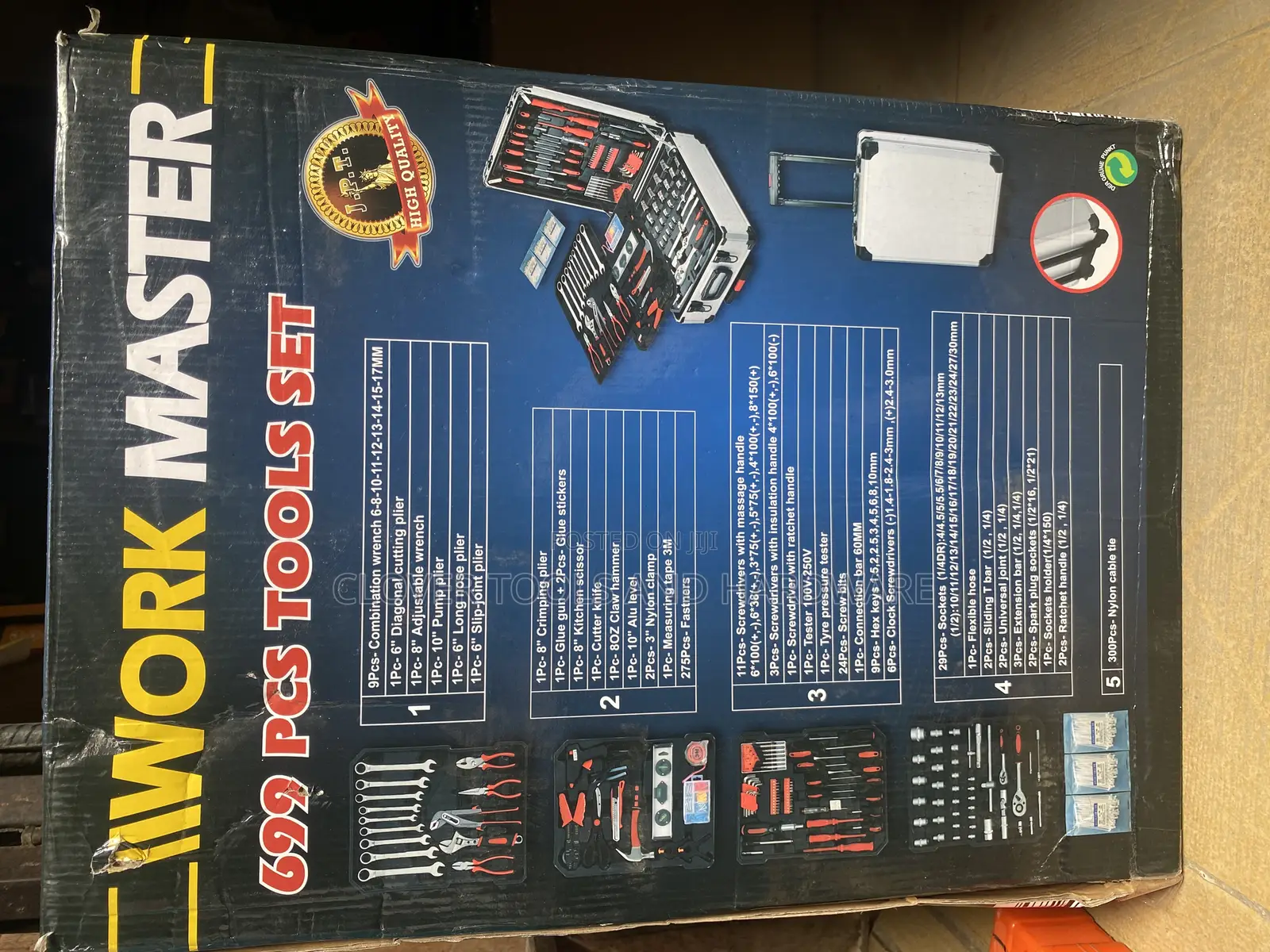 699 PCS Tools Box Electrical and Mechanical Complete Box