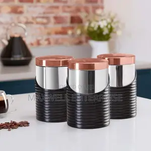 Tower Linear Rosegold Canisters