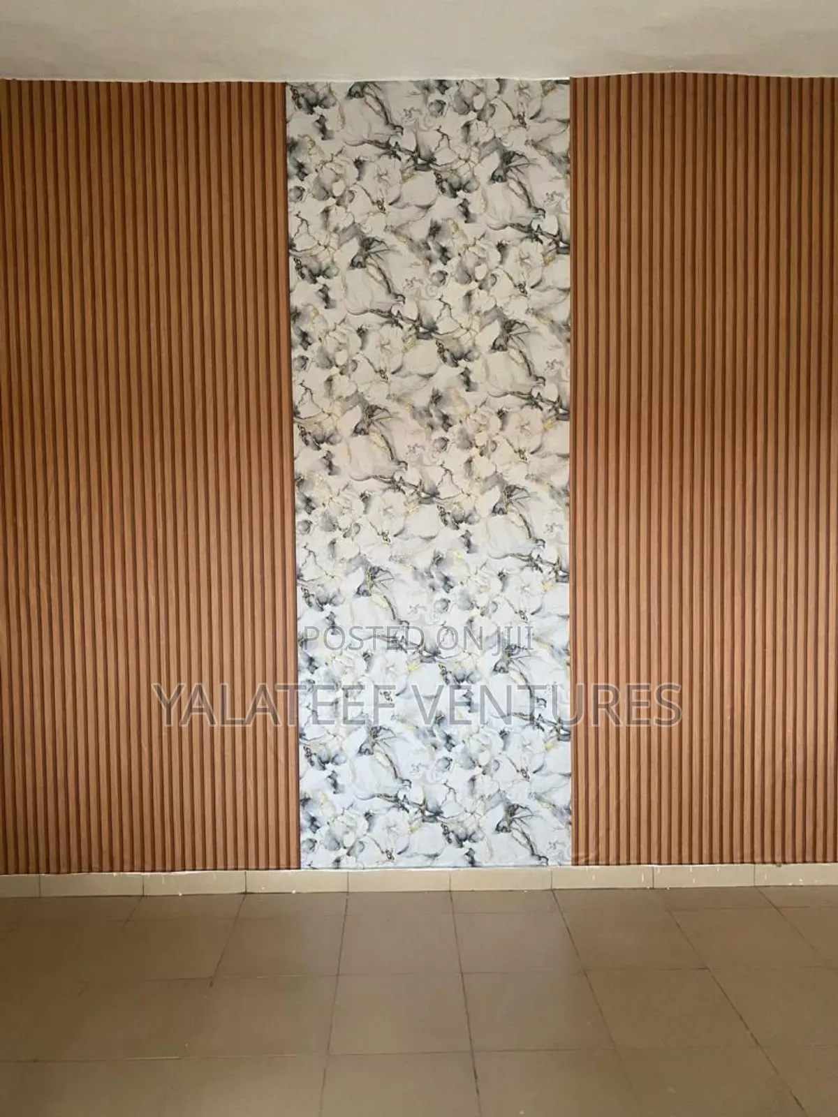 3D Fluted, Marble Type and Metallic Wallpaper