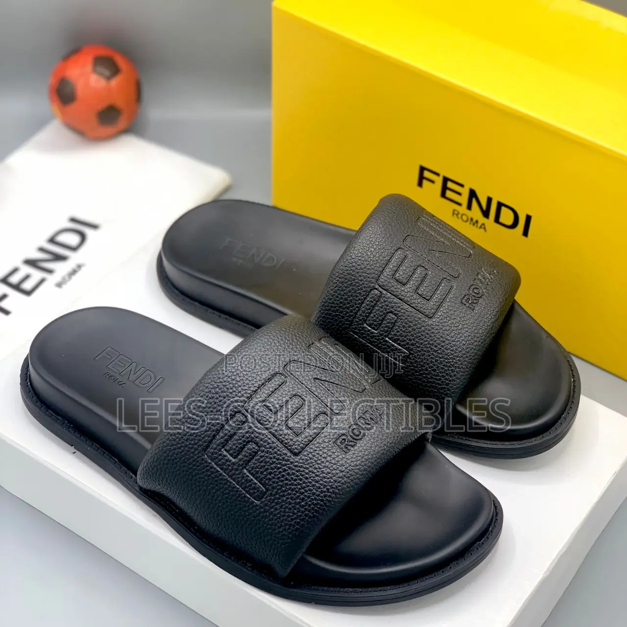 Quality Fendi Leather Slippers