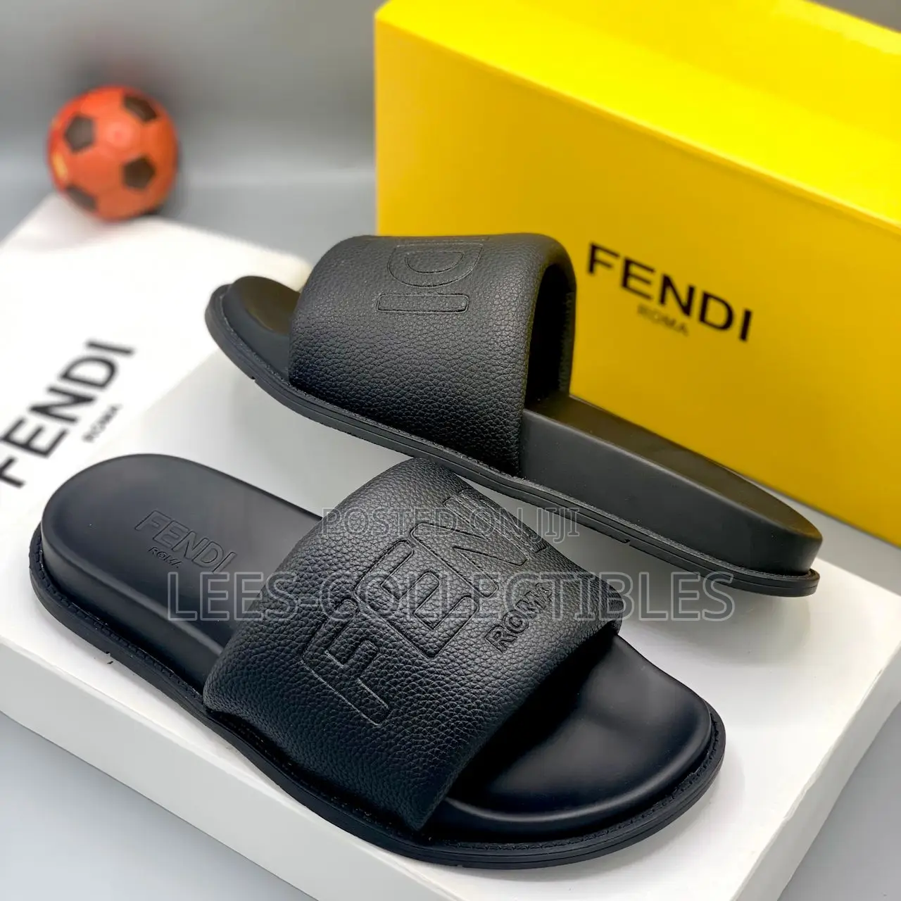 Quality Fendi Leather Slippers