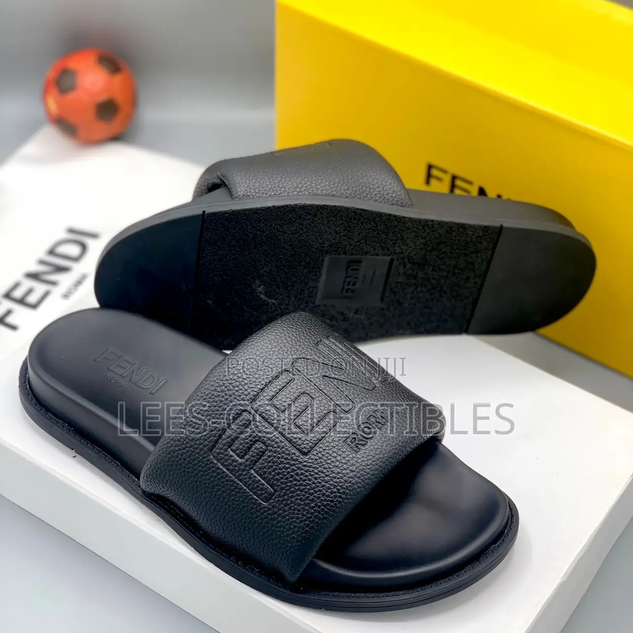 Quality Fendi Leather Slippers