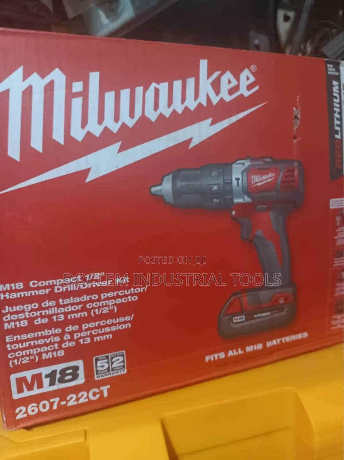 20v Milwaukee Cordless Drilling Machine