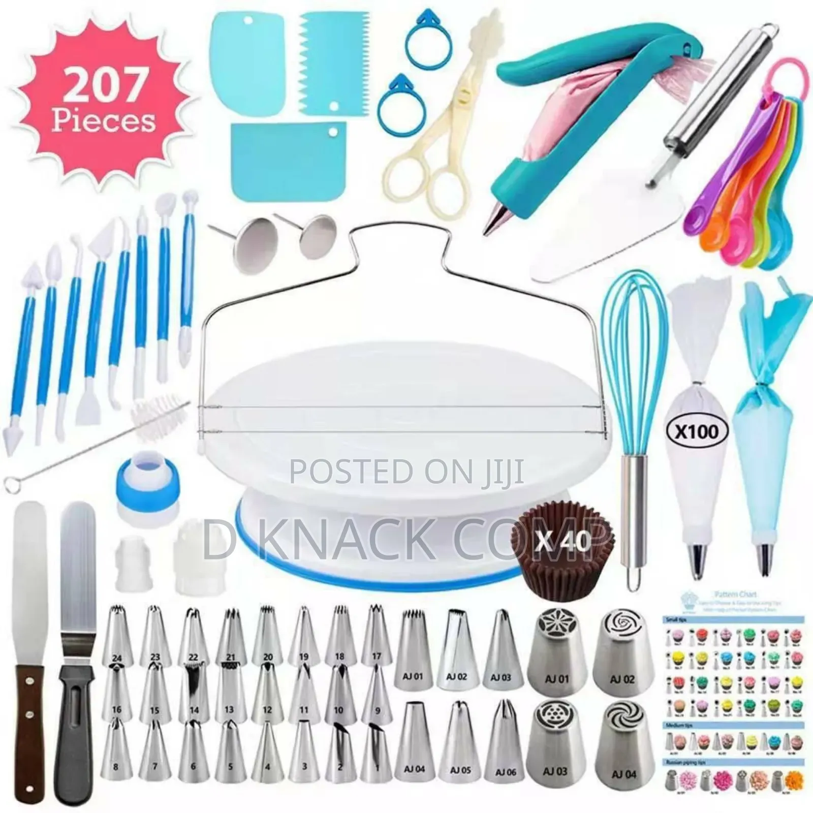 207 Pieces Cake Decorating Tool Set Baking Supplies