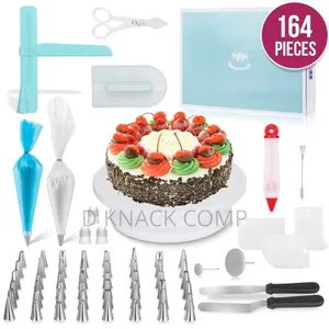 164 PCS/Set Cake Decorating Turntable Piping Set Diy Kit
