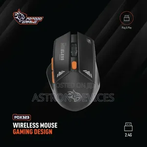 Porodo Gaming Wireless Mouse Gaming Design DPI 1600