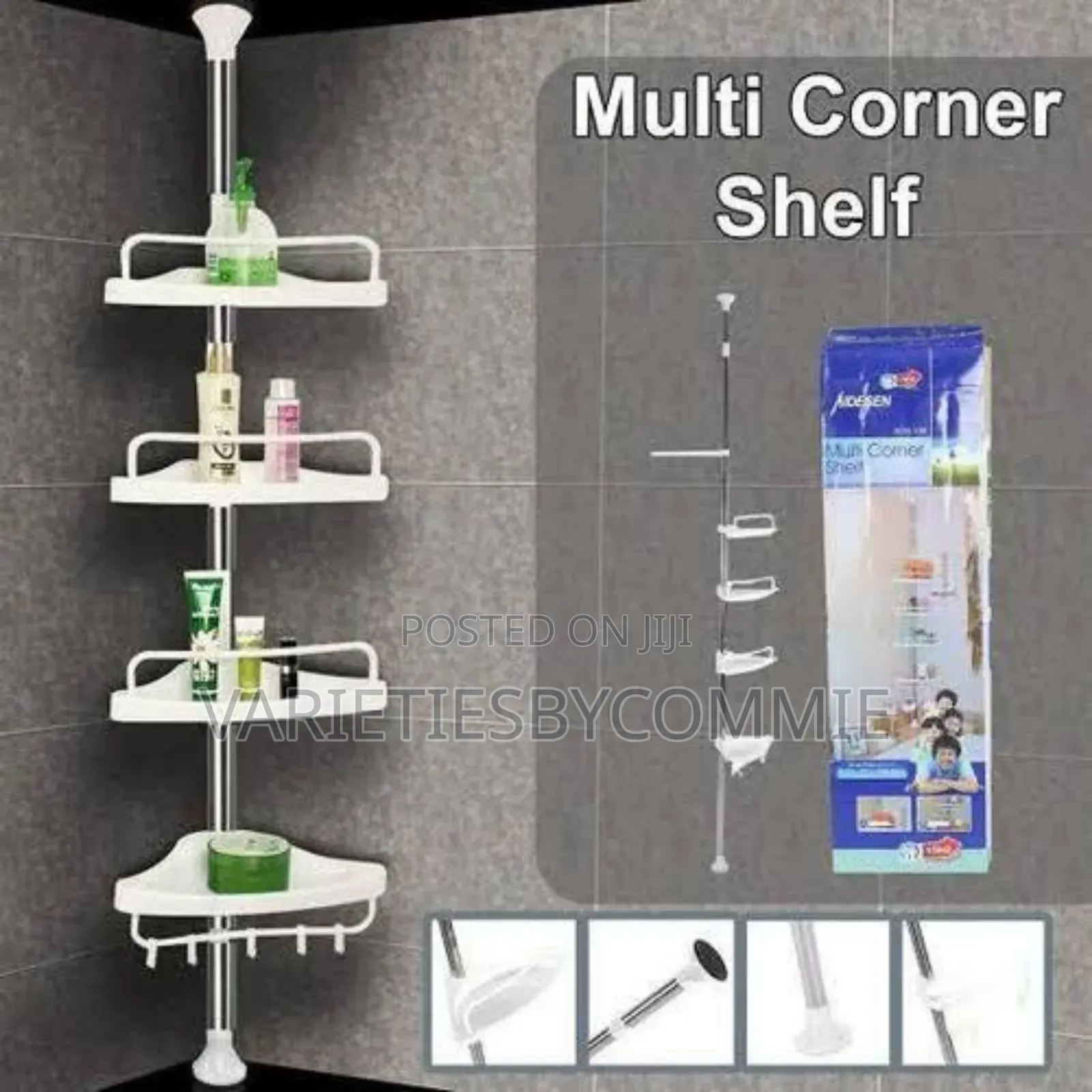 Multipurpose 4 Tiers Corner Shelf