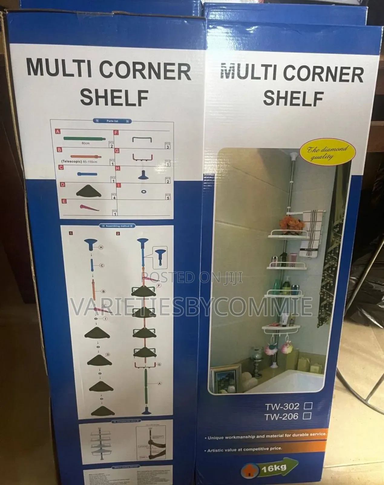 Multipurpose 4 Tiers Corner Shelf