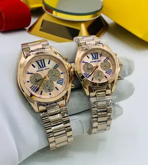 Photo - Michael Kors Quality Luxury Couples Set Chain Wristwatch