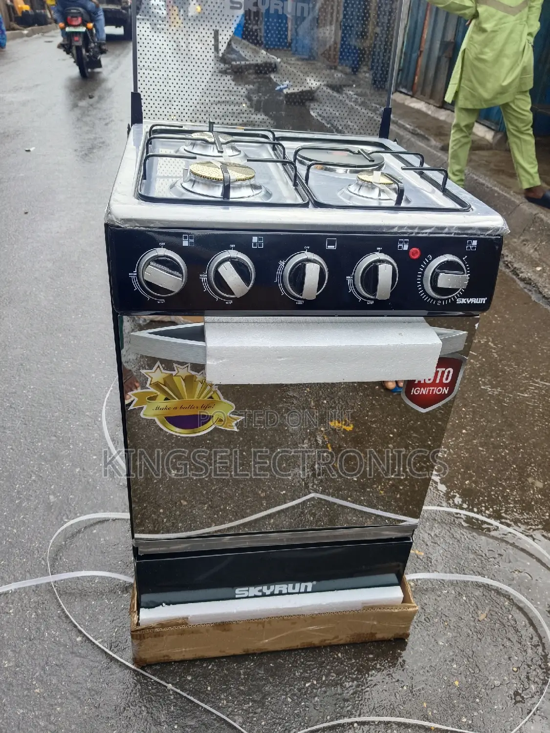SKYRUN 3+1 Auto Spark Standing Cooker