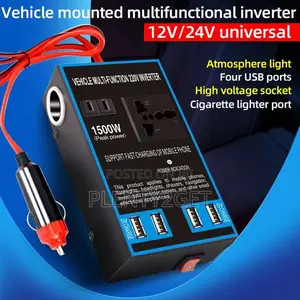 1500w Car Inverter With Usb Ports - Multipurpose