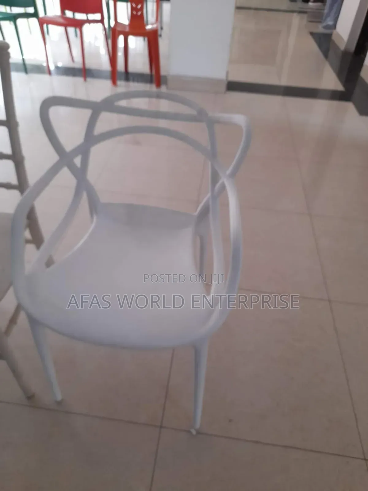 White Chair for Bar Use