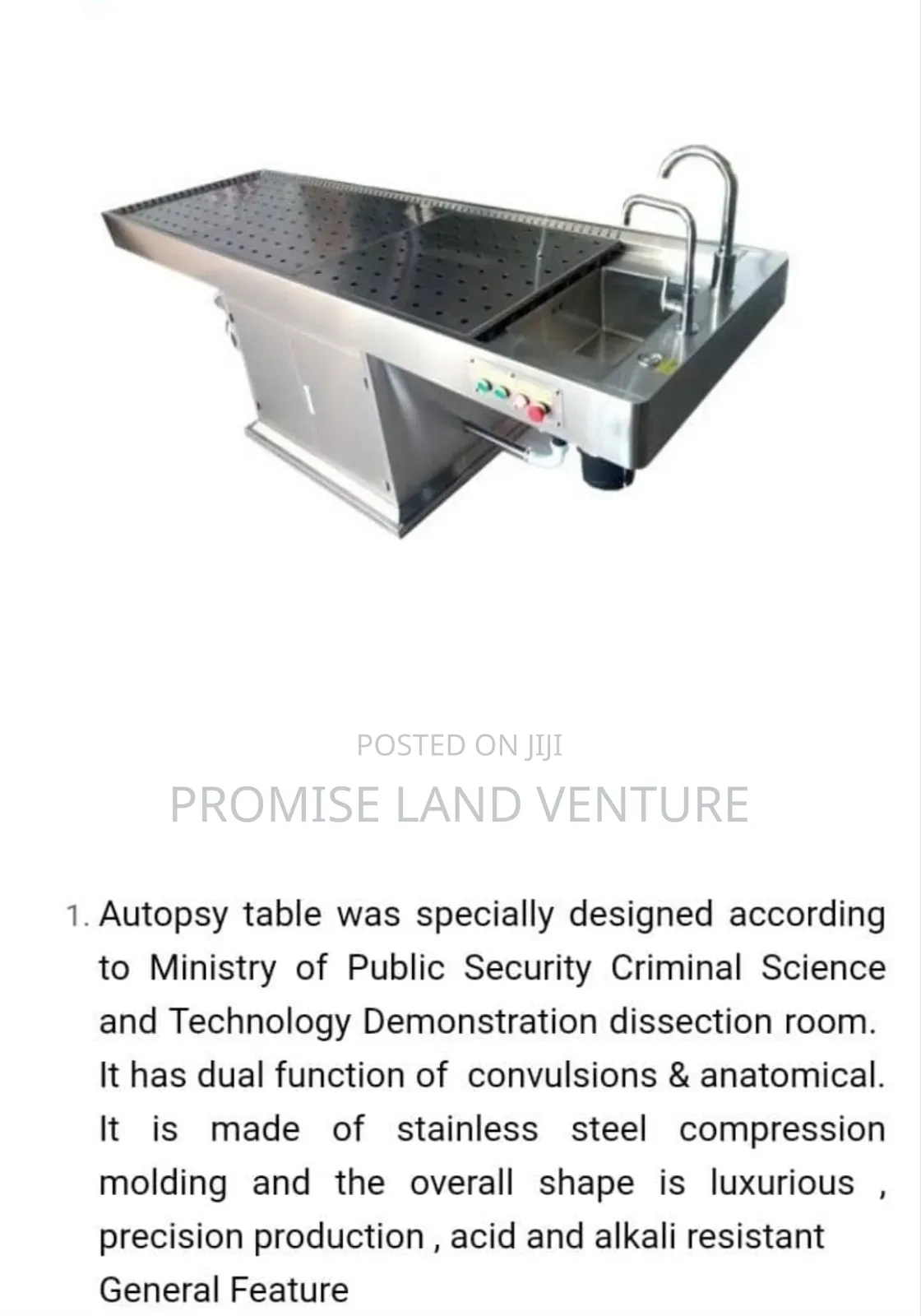 Autopsy Table.