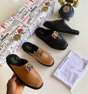 Prem D G Logo Backless Mule