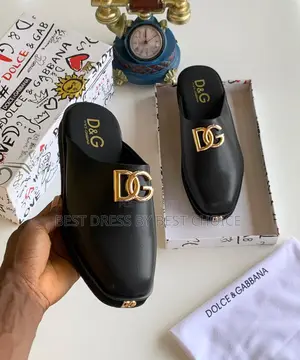 Prem D G Logo Backless Mule