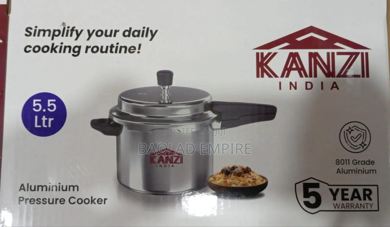 5.5L Kanzi Pressure Pot/Cooker