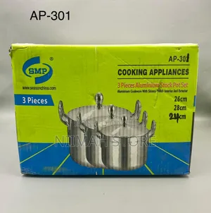 3 Set Aluminum Stock Pot