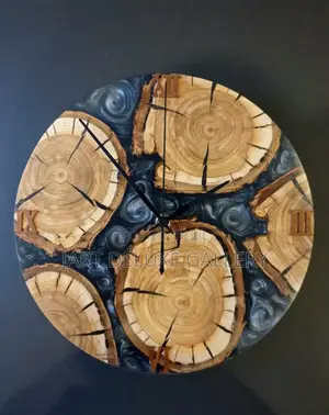 Epoxy Wooden Stylish Clock