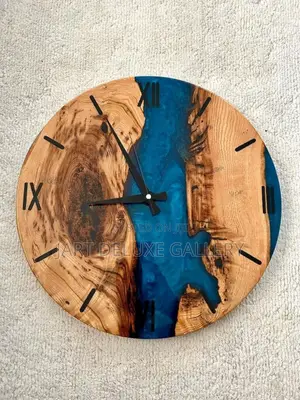Epoxy Wooden Stylish Clock