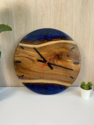 Epoxy Wooden Stylish Clock