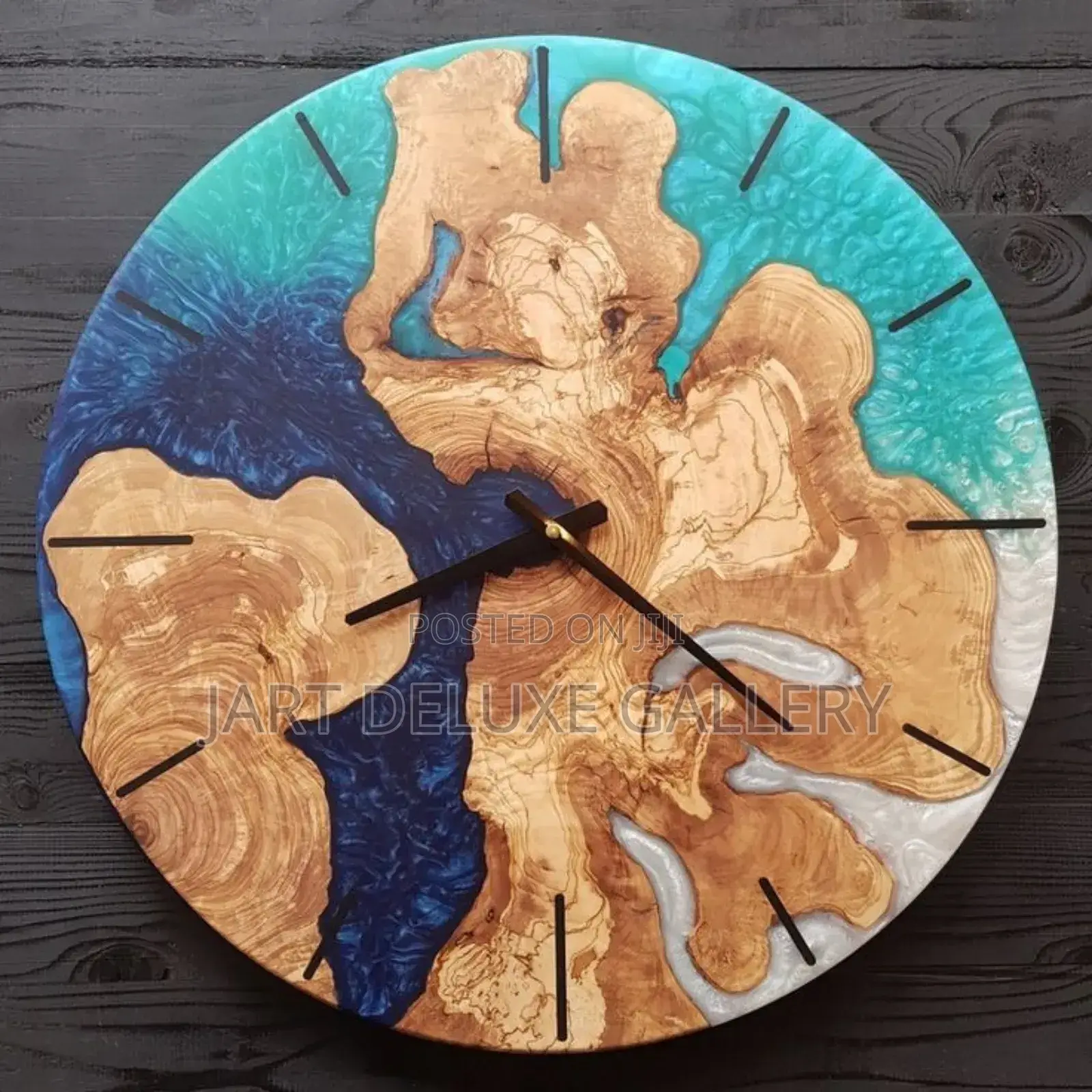 Epoxy Wooden Stylish Clock