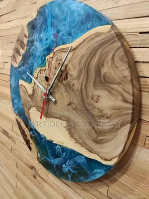 Epoxy Wooden Stylish Wall Clock