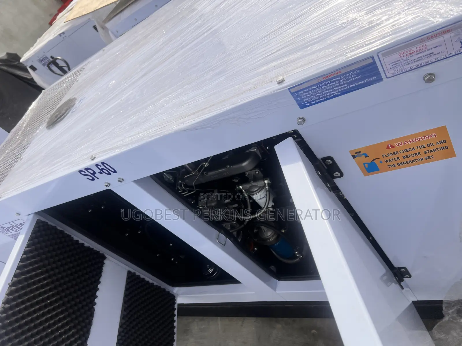60kva Perkins Generator Soundproof 100% Copper Coil