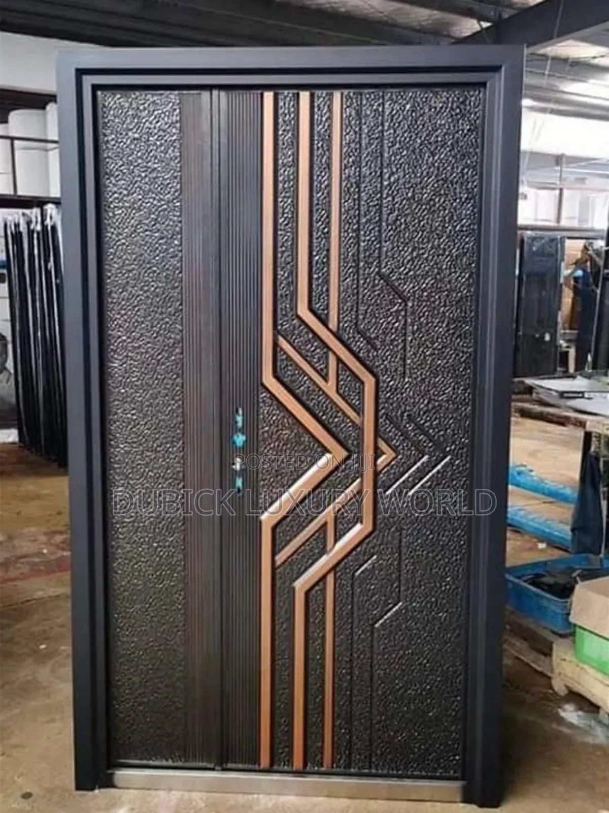 Copper Cast Security Entrance and Exit Door