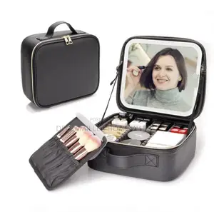 Luxury Makeup Bag With Mirror Led Light