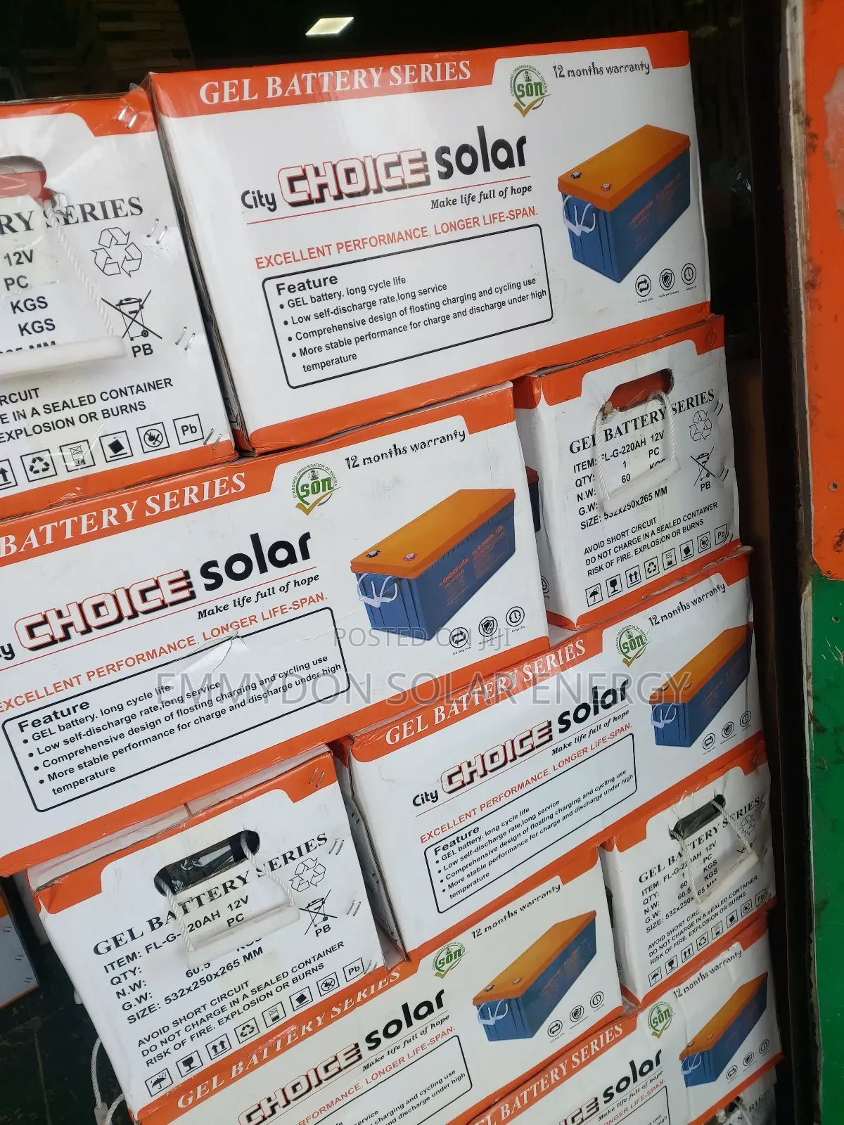Choice Gel Battery 220ah 12v