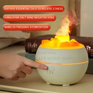 Portable Aromatherapy Humidifier With Salt Rock