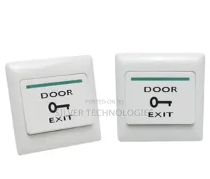 Exit Button White Plastic Exit Push Release Button Switch