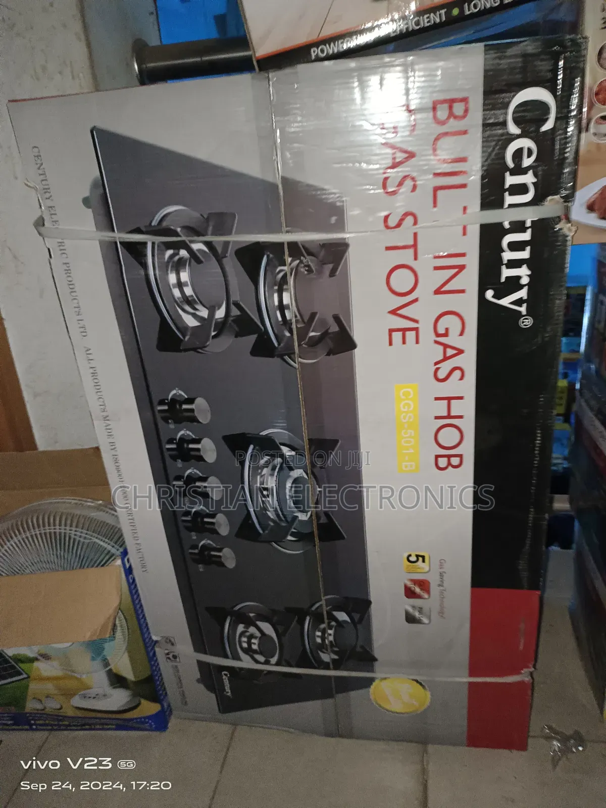 Century 5burner Inbuilt Gas Cooker