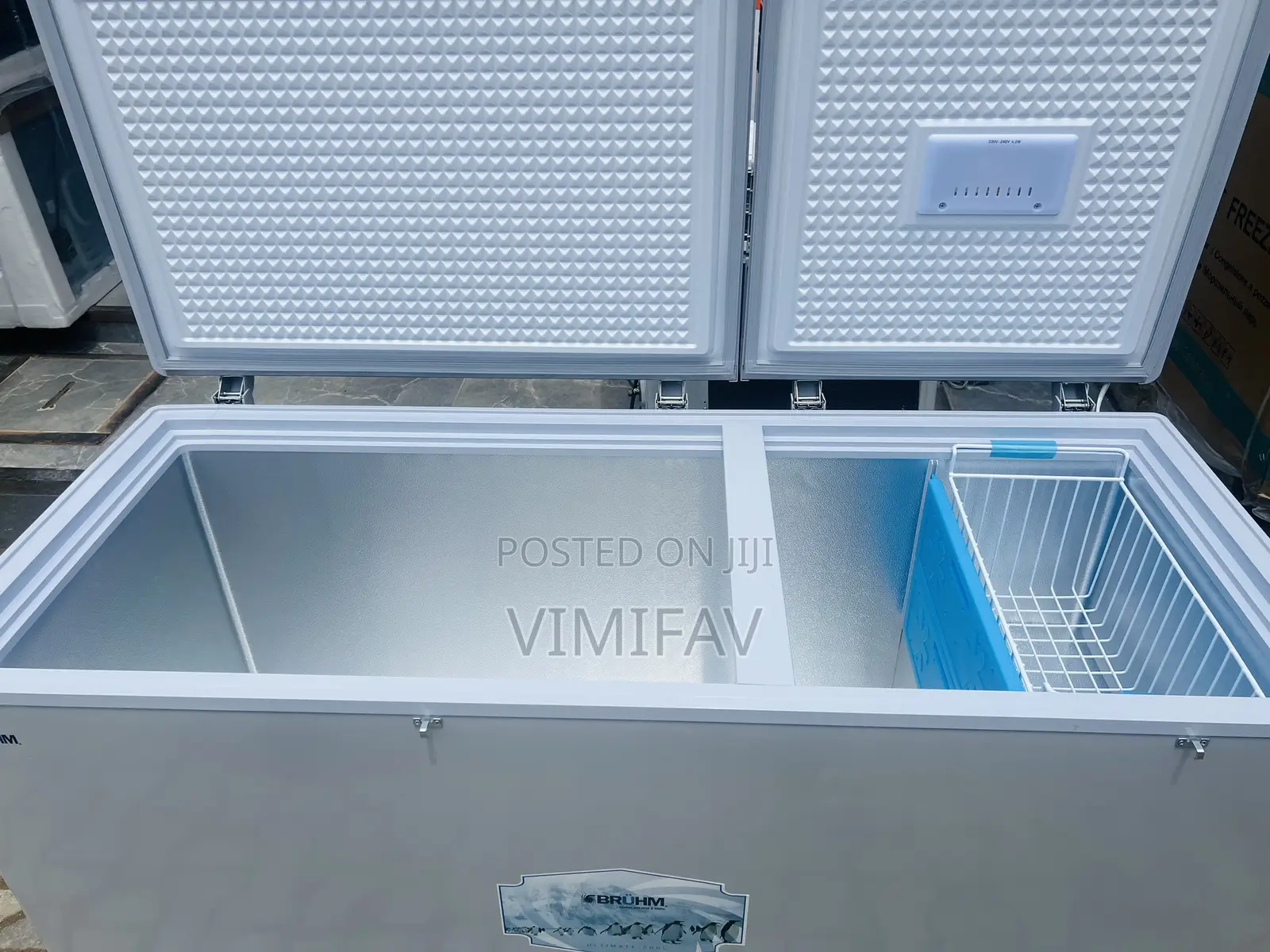 Bruhm Double Door Freezer With Cool Pack