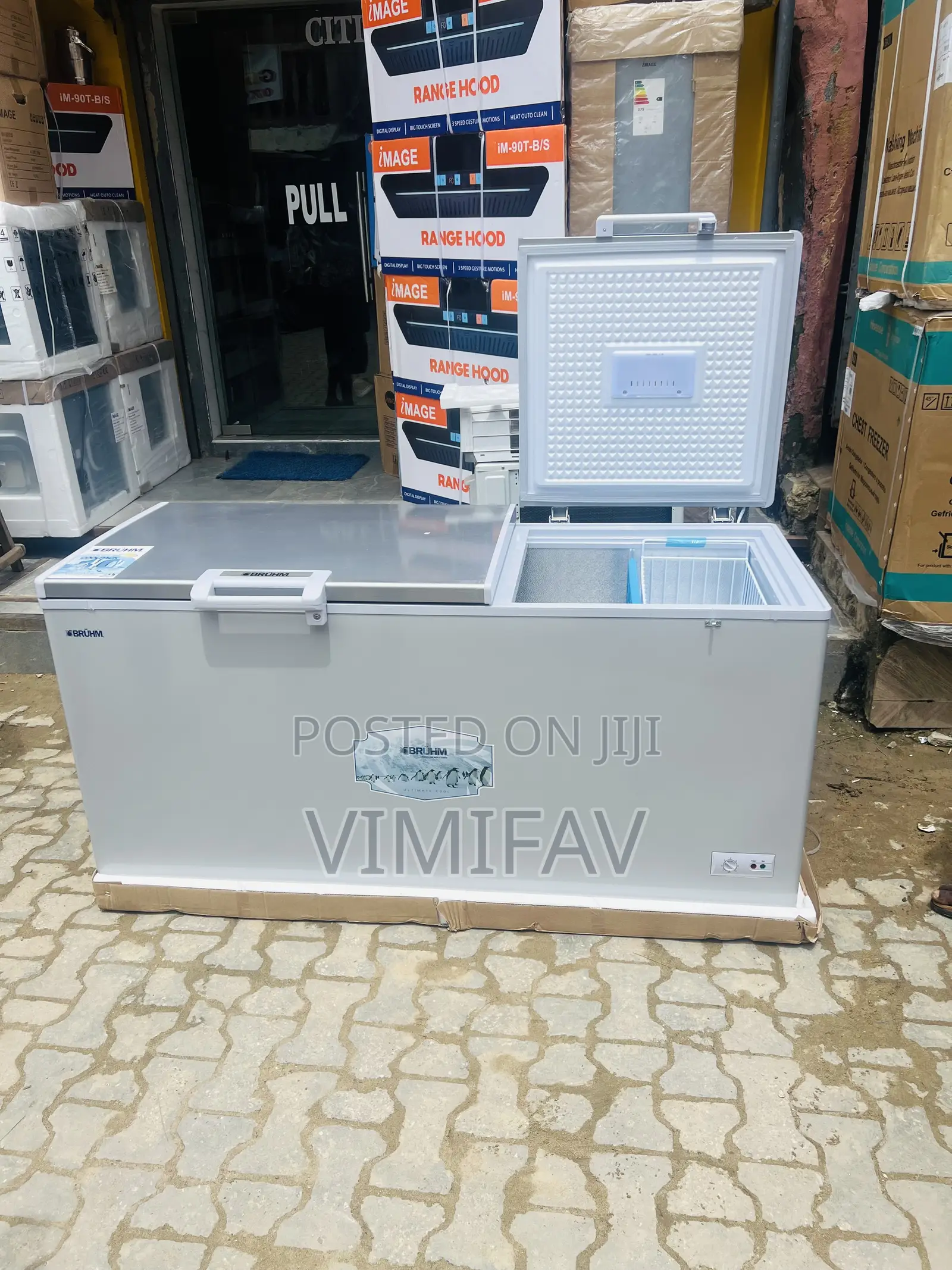 Bruhm Double Door Freezer With Cool Pack