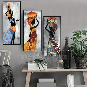HD Quality 3sets Female African Art Frames