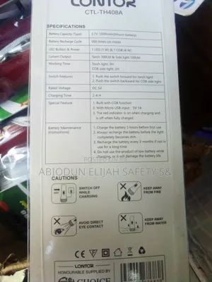 Touch Light Rechargeable Original Lontor Product(100W)