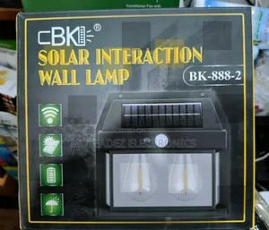 Rechargeable 2 Bulbs Solar Interactive Outdoor Security Lamp