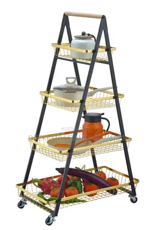 Multi Purpose Foldable Rolling Storage Trolley