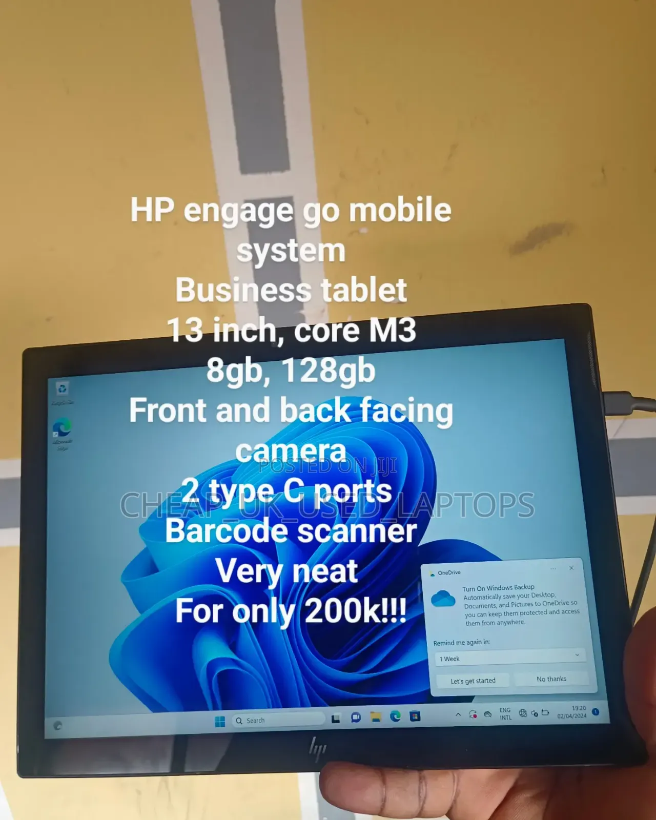 Laptop HP 8GB Intel Core M SSD 128GB