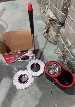 360° Spin Mop With Thick Plastic Bucket