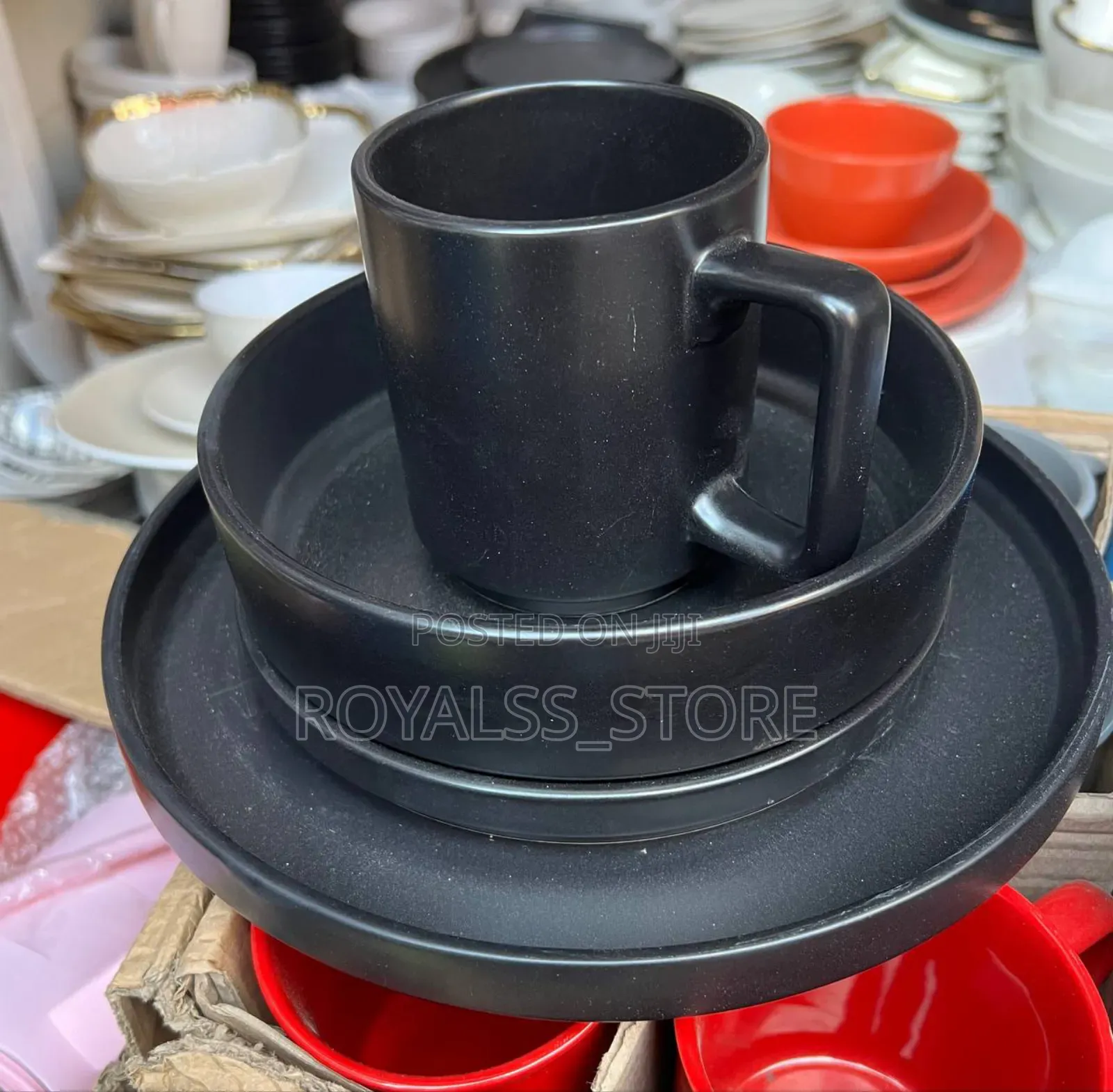 16pcs Ceramic Stoneware Set With Dinner Dessert Plate,Bowl